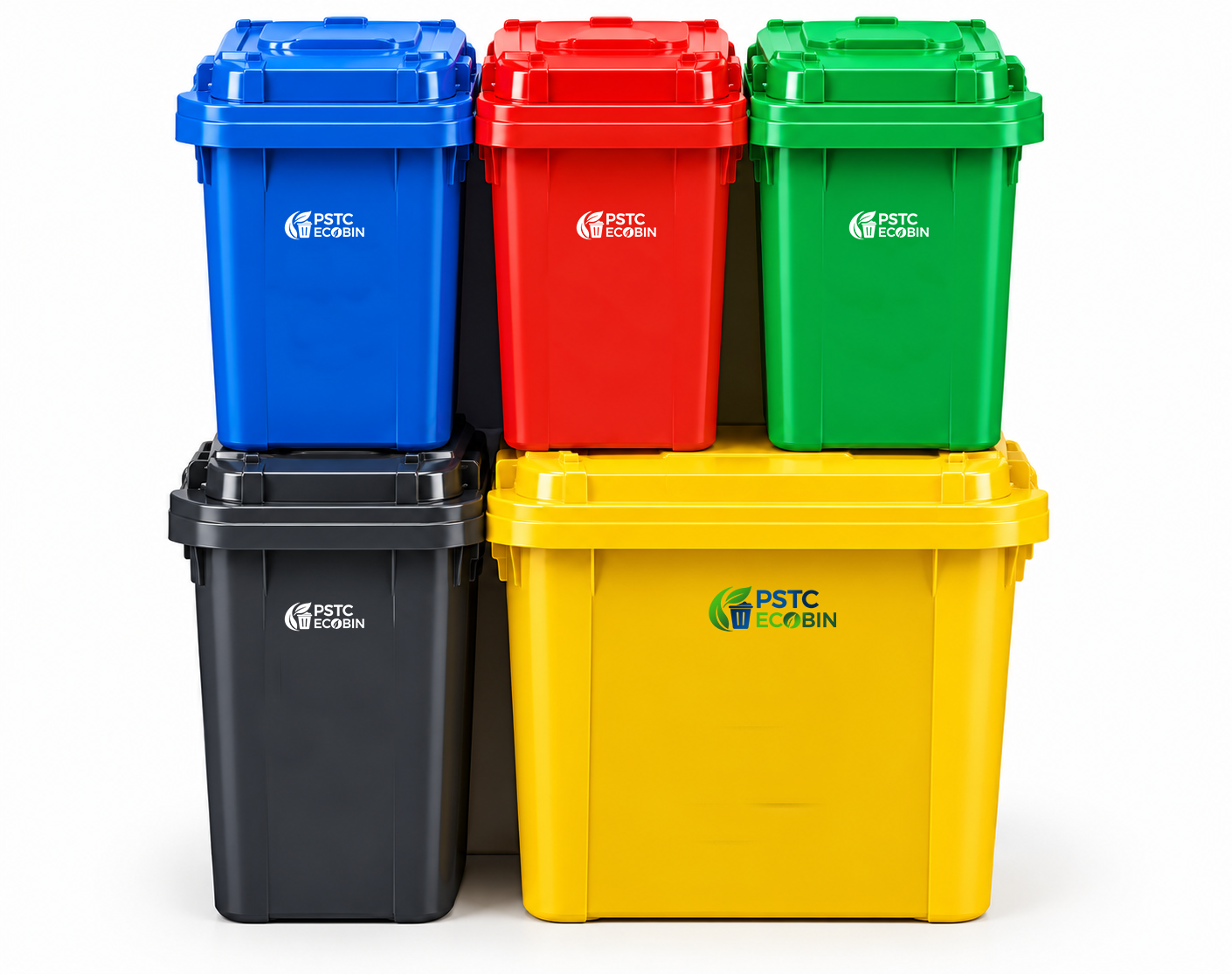 Bacs de Tri Empilables Multicolores 50 Litres
