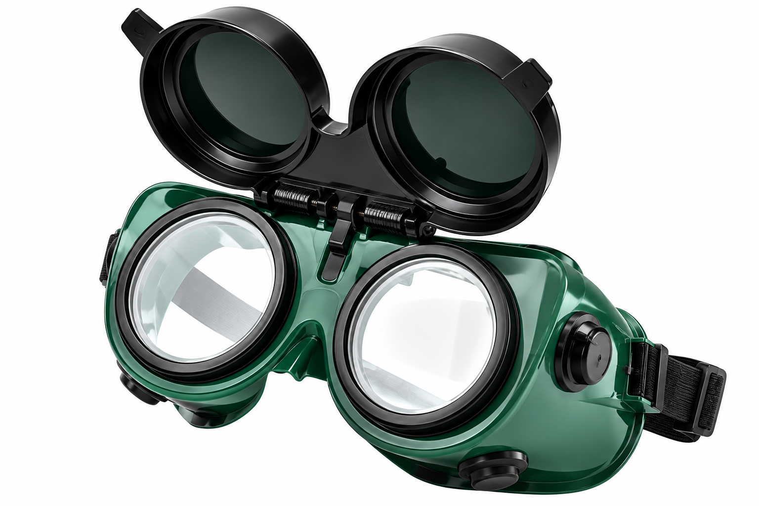 Lunettes de Soudage Flip-Up Vertes à Volets Basculants