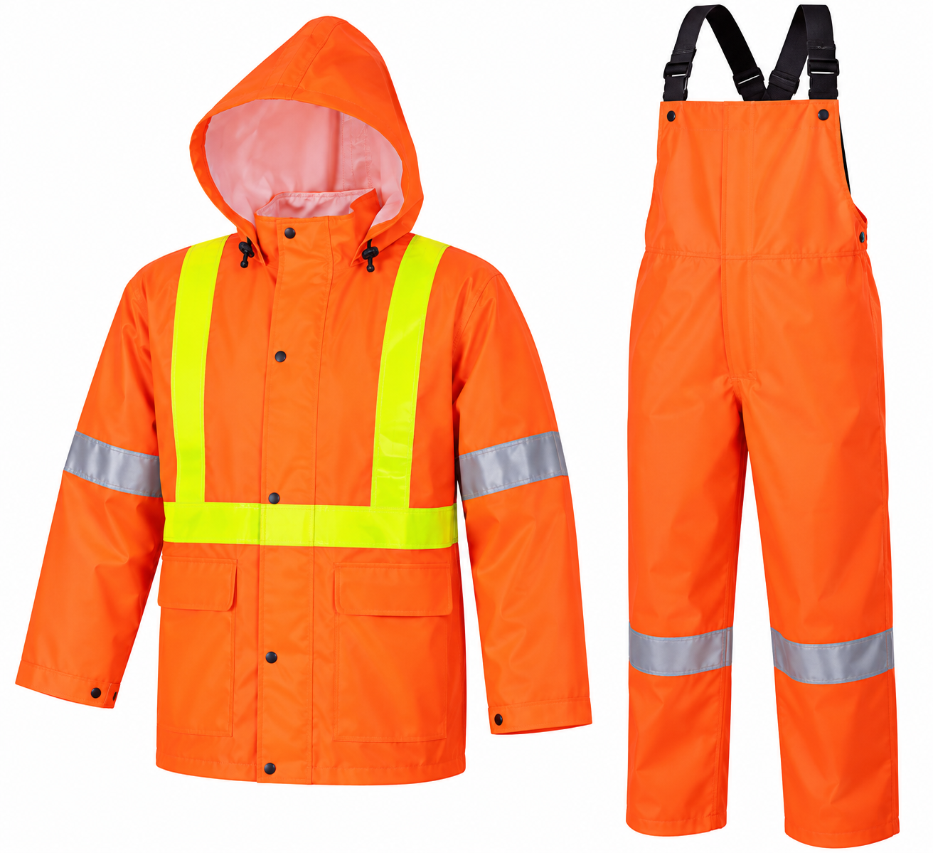 Ensemble de Pluie Haute Visibilité Veste & Salopette